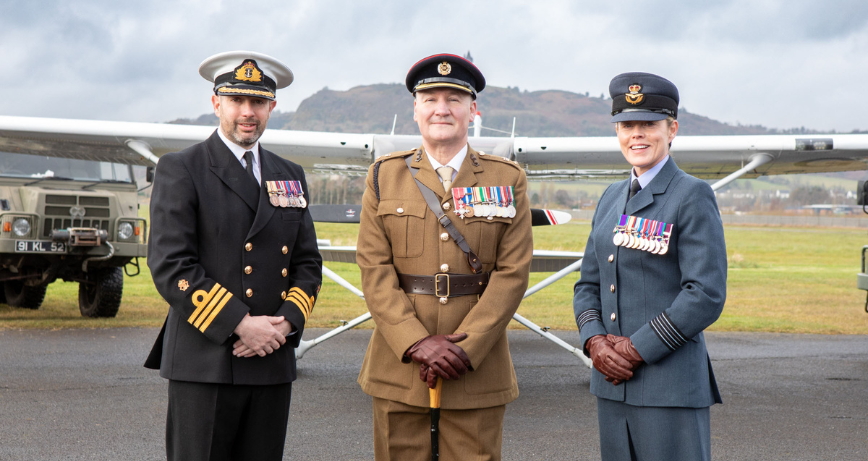 Representatives launch Armed Forced Day 2025 at Ards Airfield, Newtownards